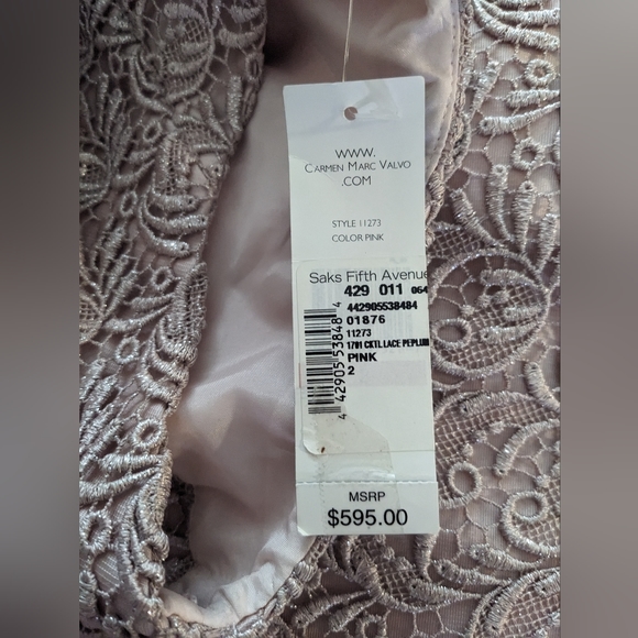 CARMEN MARC VALVO Crew Neck Knee-Length Dress- NWT - Picture 5 of 5